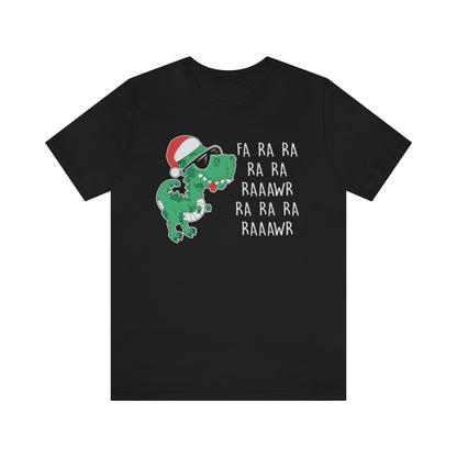 Fa Ra Ra Ra Ra Rawr Cute Dino Christmas Funny Tshirt