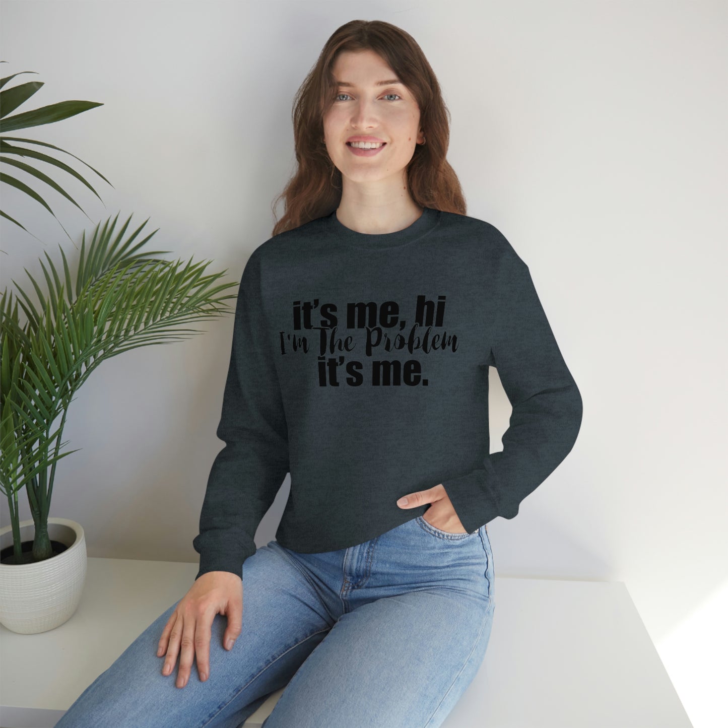 Its Me, Hi, I'm the Problem it's Me, T Swift Taylor Swift Merch Fan Gift Crewneck Sweatshirt