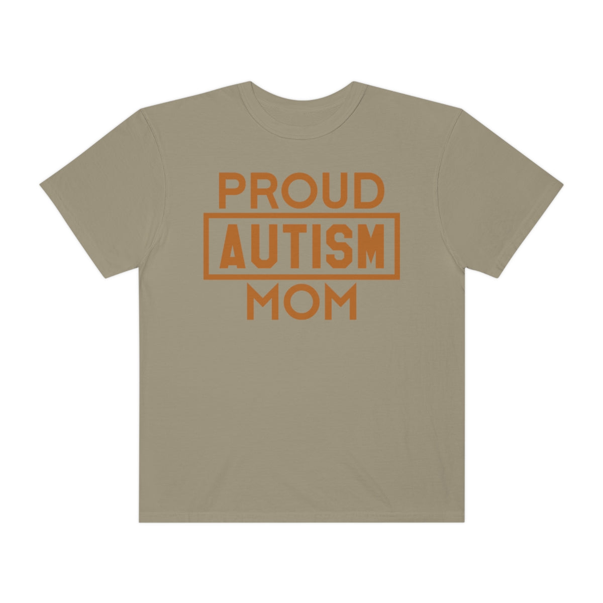 Proud Autism Mom Bold Letters Autism Awareness Tshirt