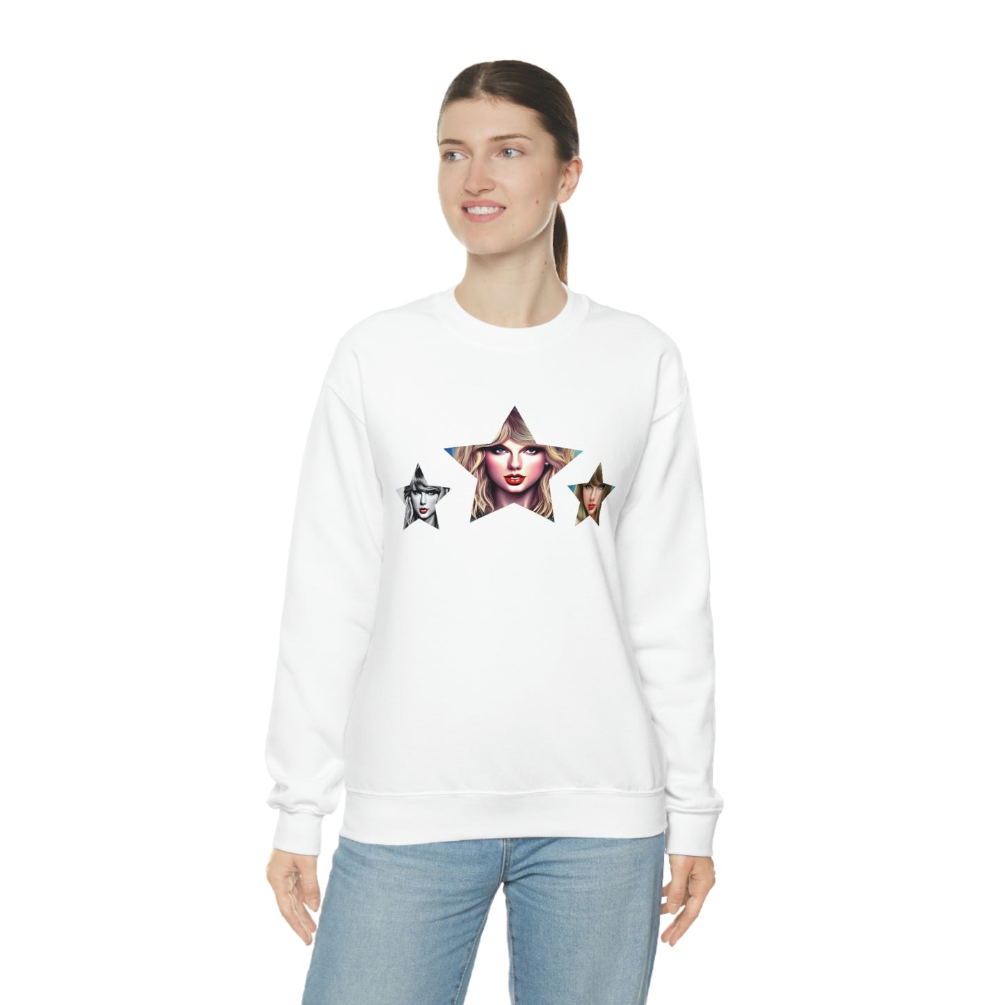 Stars Beautiful Taylor Swift T Swift Taylor Swift Merch Fan Swifty Gift Crewneck Sweatshirt