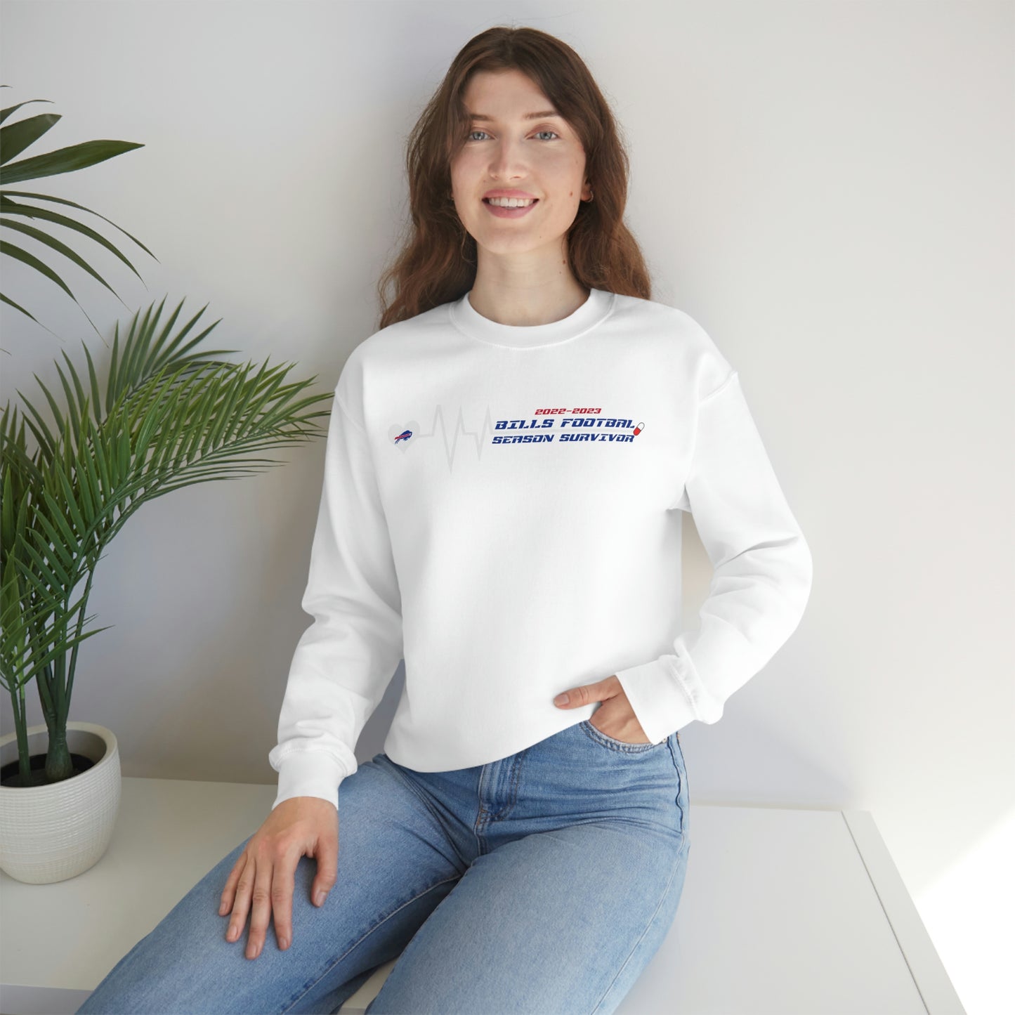 2022-2023 Buffalo Bills Football Season Survivor Bills Mafia Football Crewneck Sweatshirt