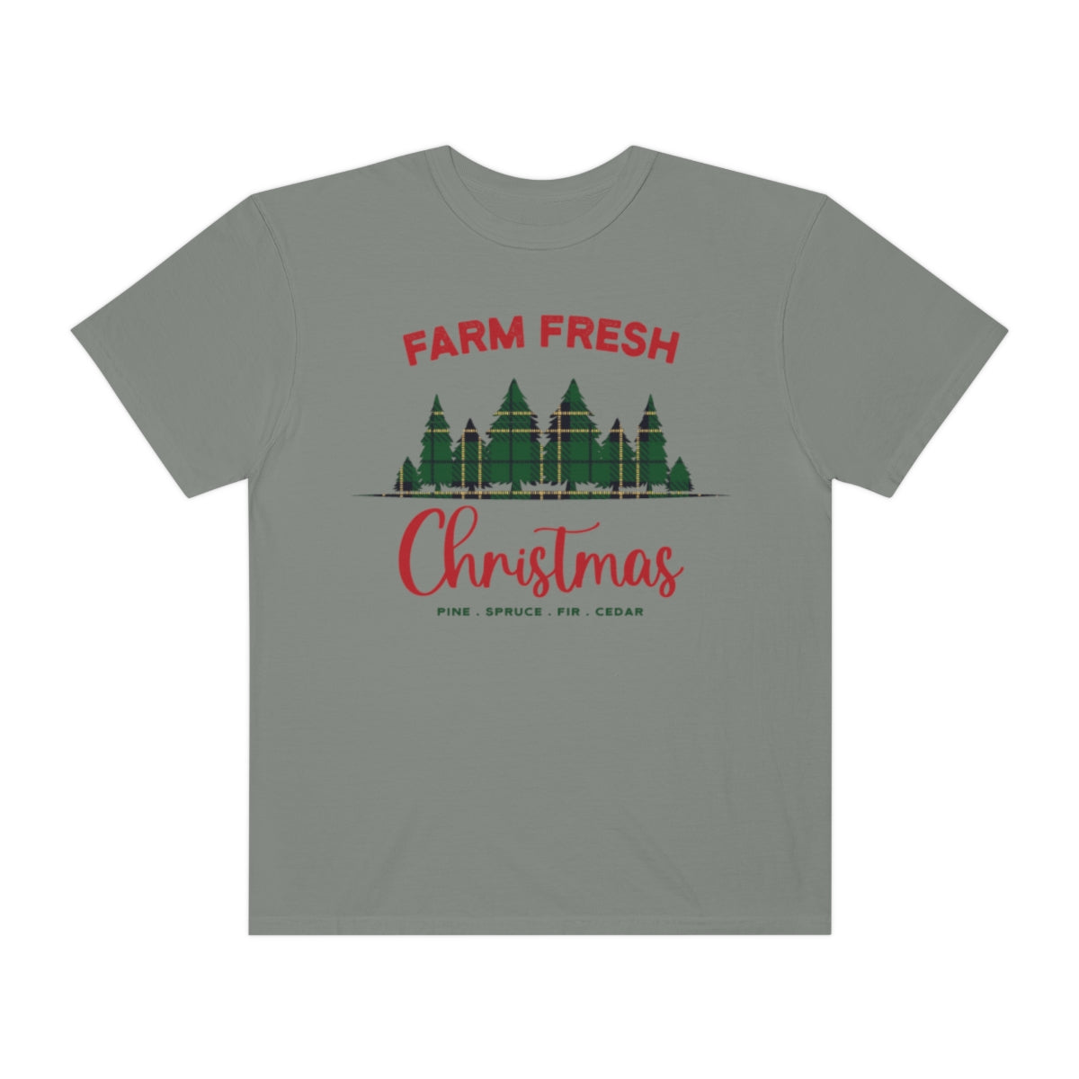 Plaid Farm Fresh Christmas Trees Tshirt