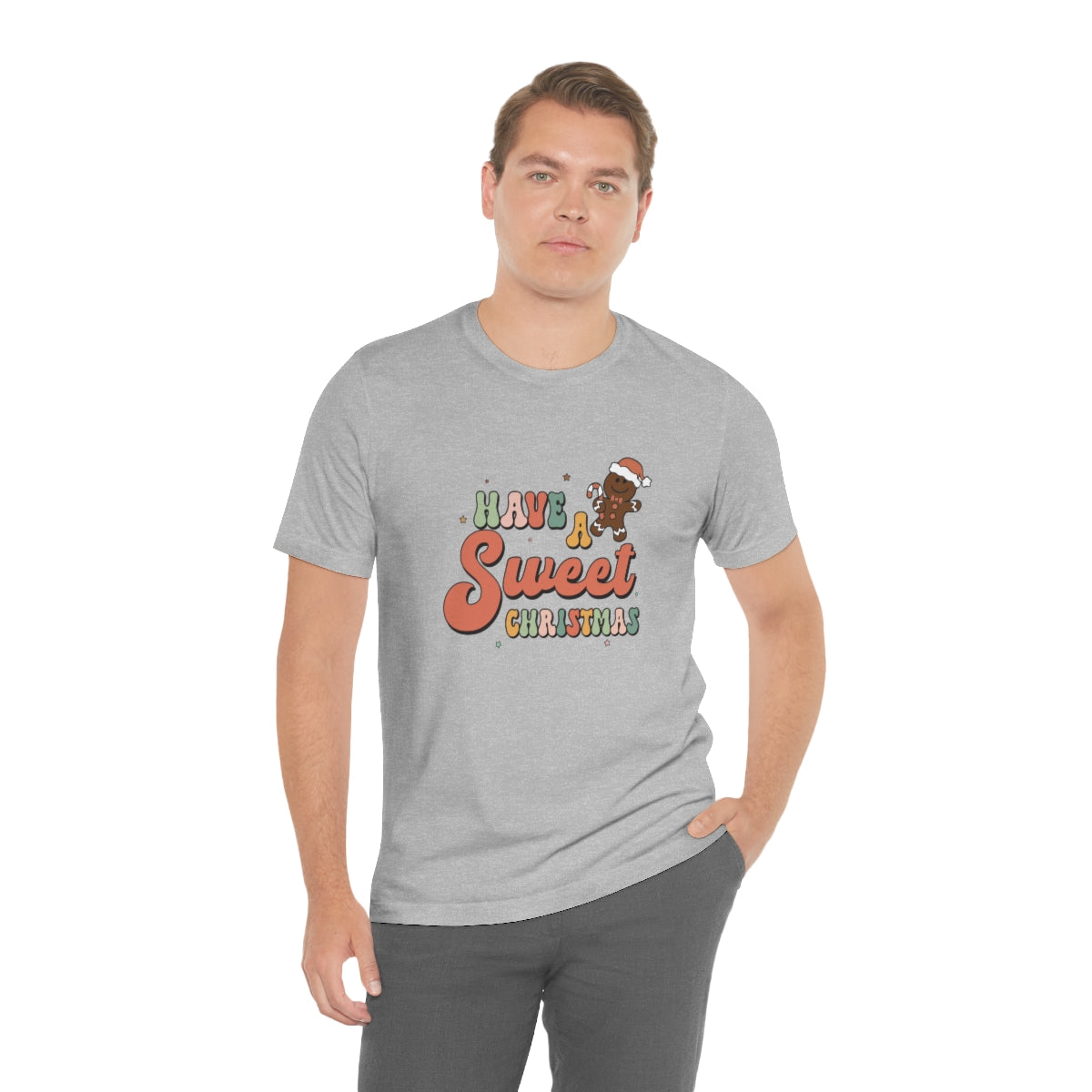 Have a Sweet Christmas Gingerbread Retro Tshirt