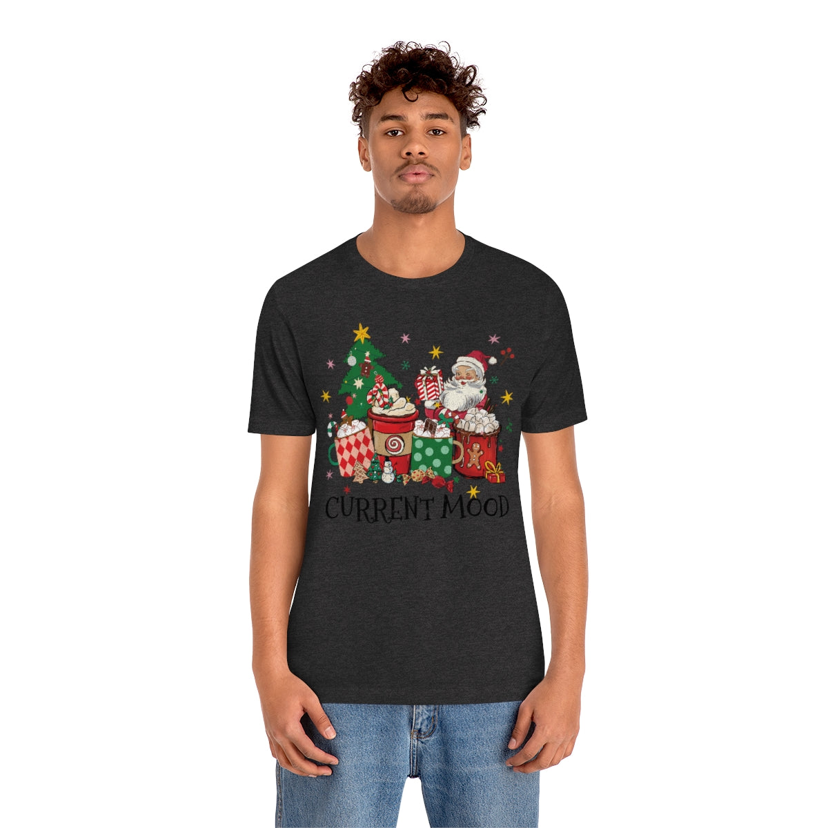 Current Mood Retro Christmas Santa Tshirt