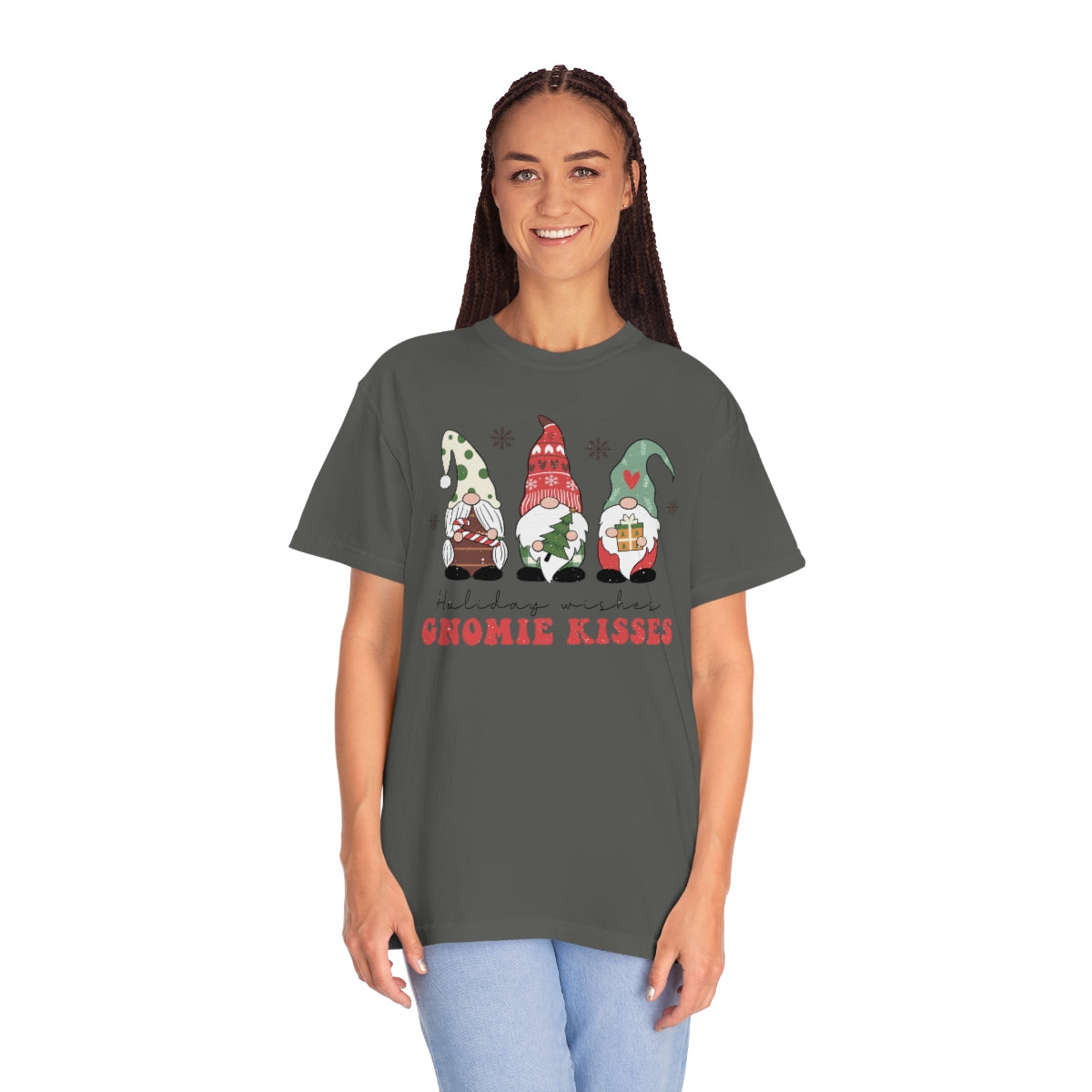 Holiday Wishes & Gnomie Kisses Christmas Tshirt