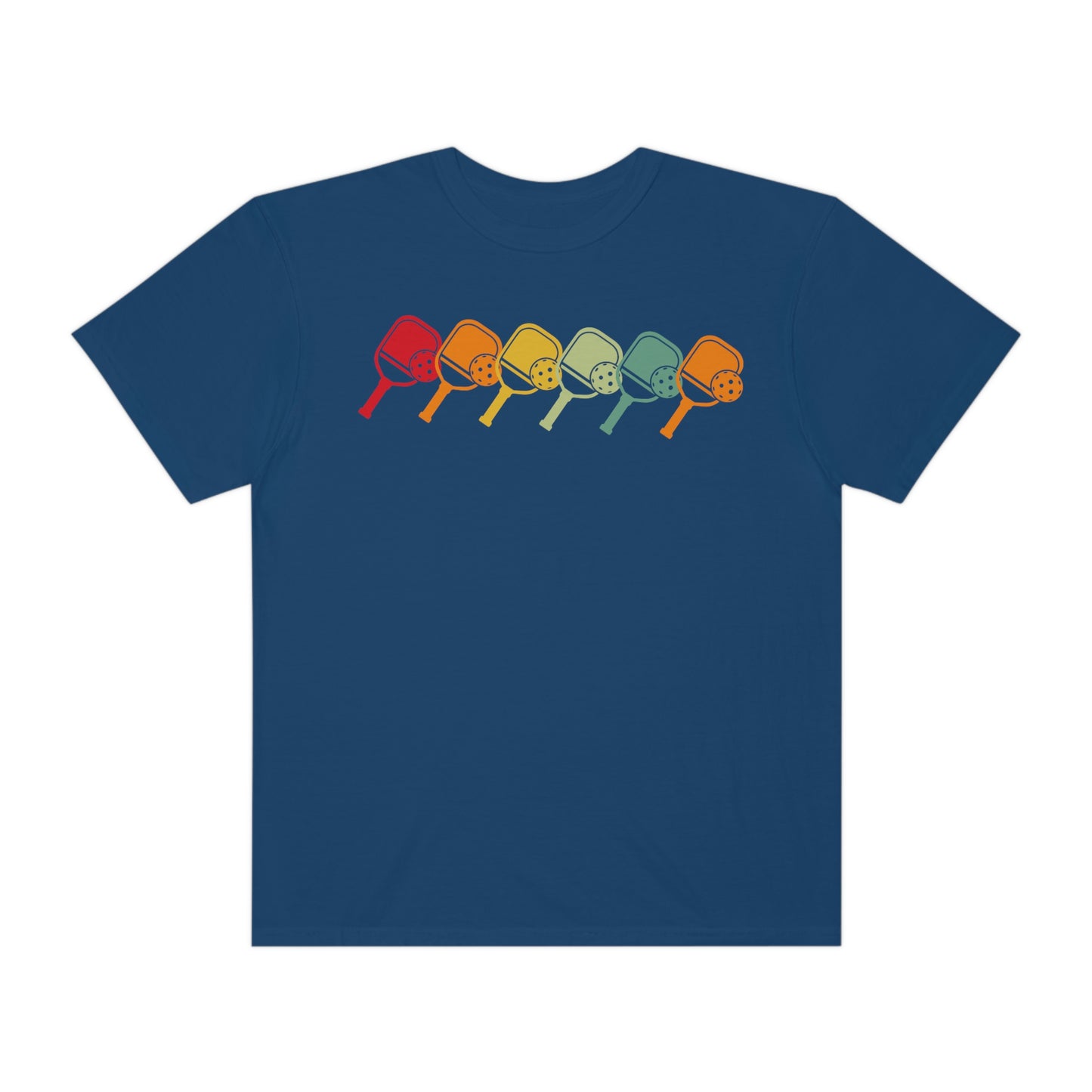 Rainbow Retro Pickleball Tshirt