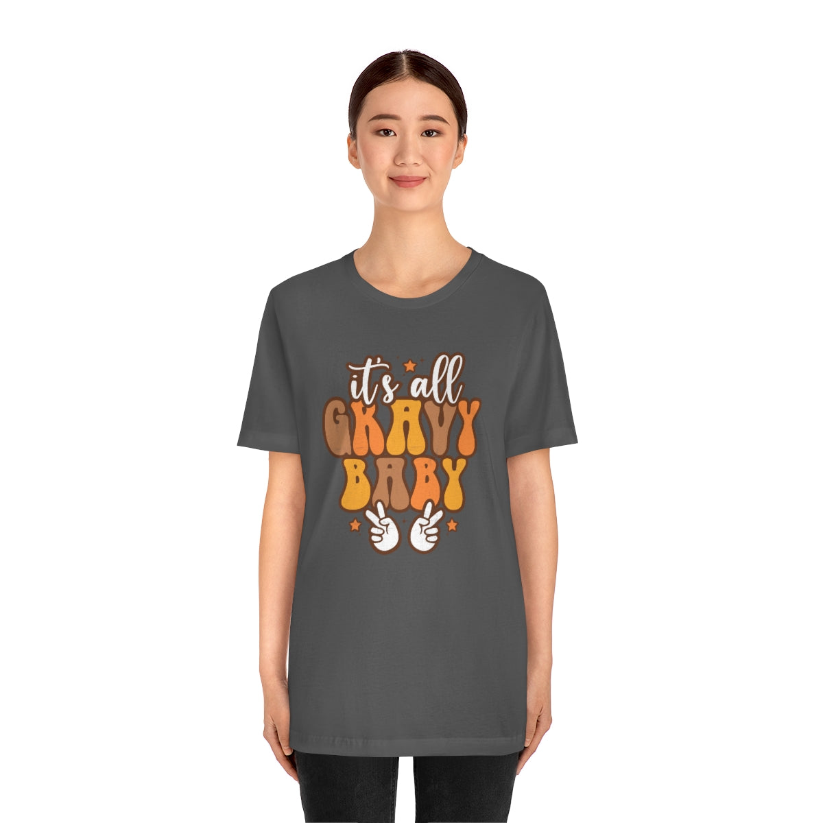 It's All Gravy Baby Thanksgiving Teeshirt on Unisex Jersey Short Sleeve Tee