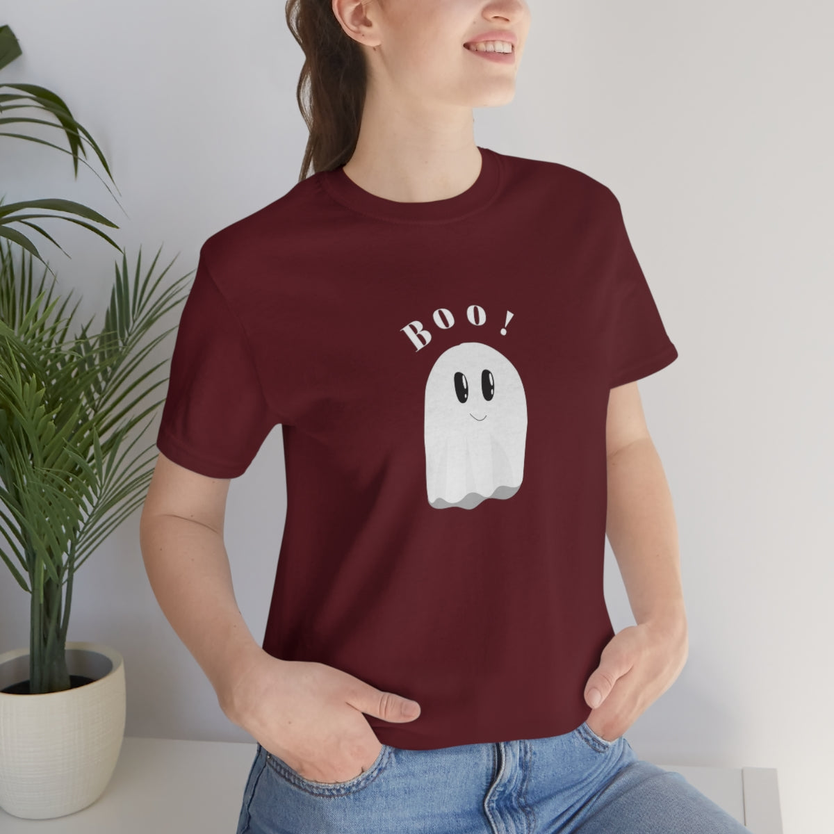 Cool Boo Ghost Design Unisex Jersey Short Sleeve Tee