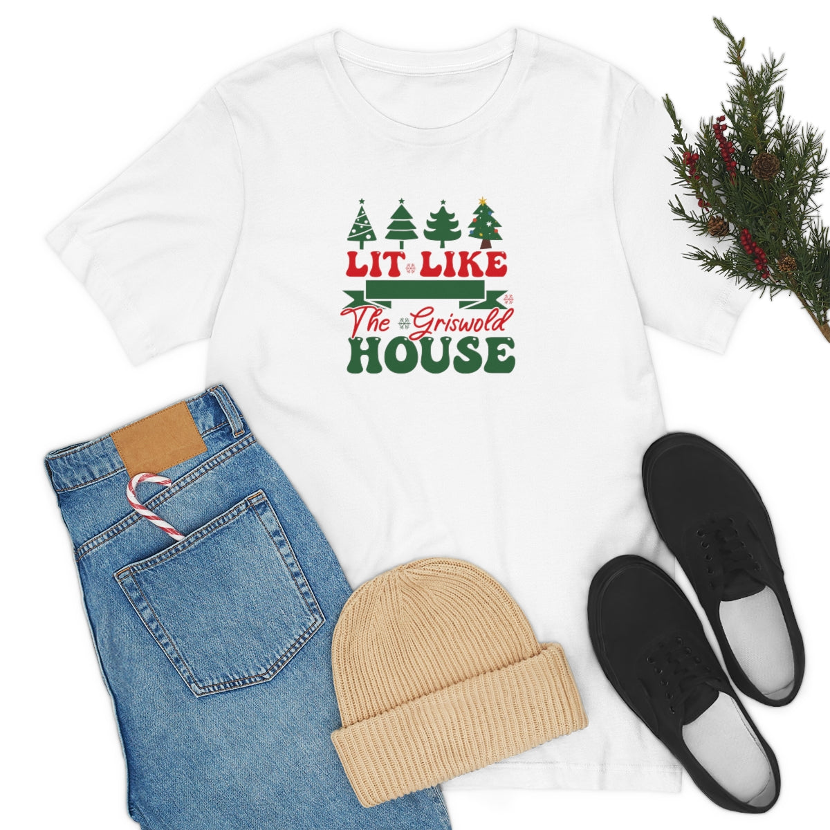 Lit Like the Griswold House Funny Christmas TShirt