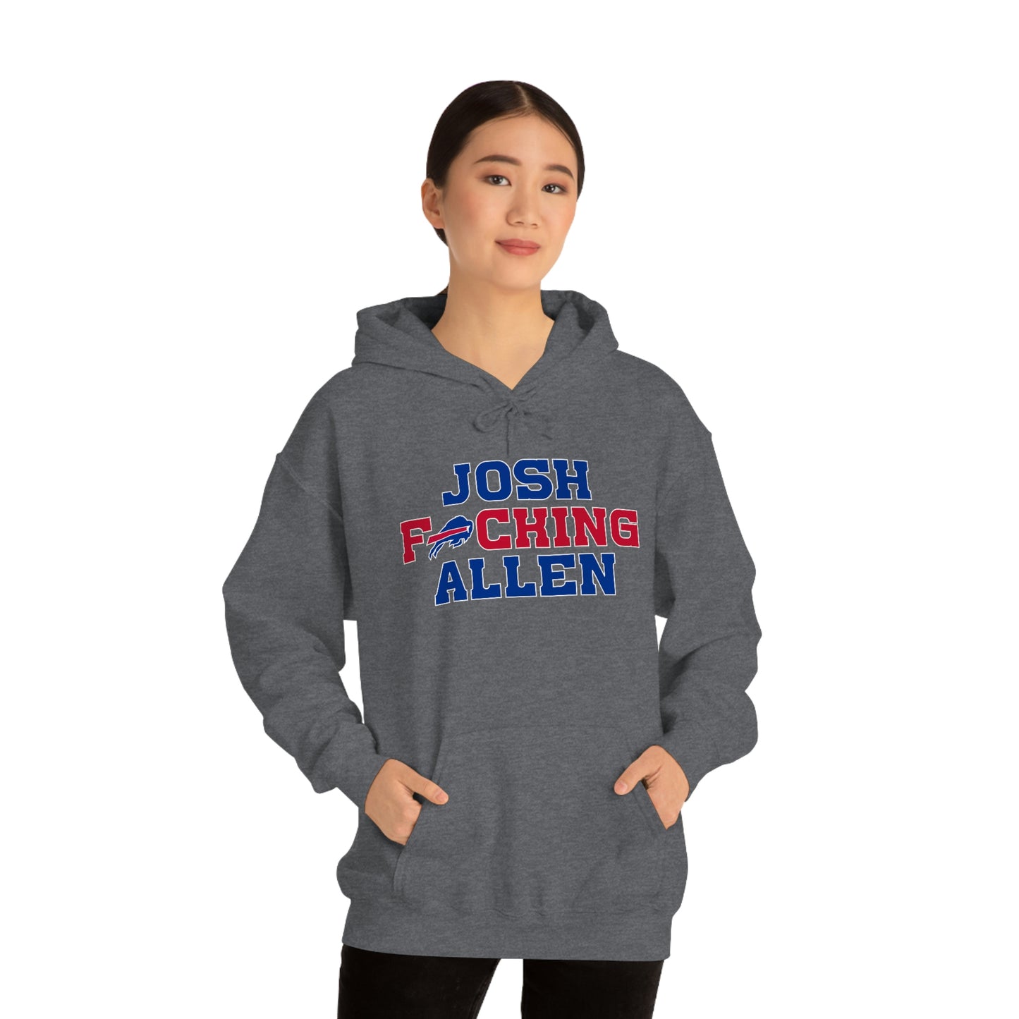 Josh Freaking Allen Bills Mafia #17 Buffalo Bills Football Hooded Sweatshirt