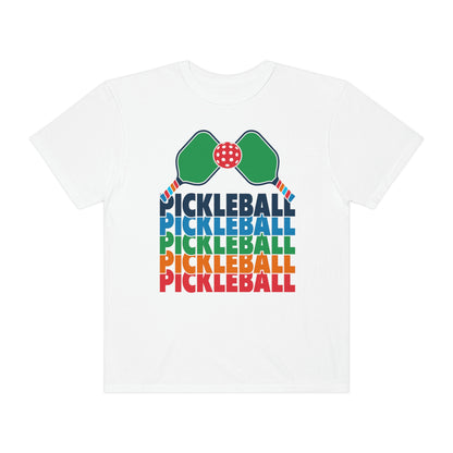 Pickleball Rackets Vintage Retro Design Tshirt