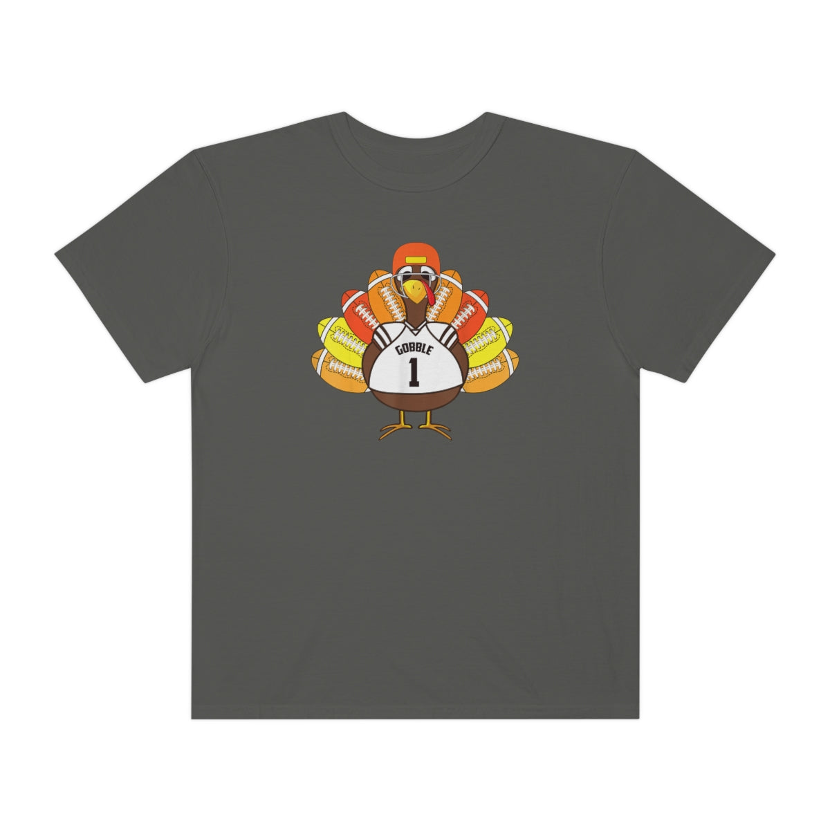 Gobble Turkey Football Thanksgiving Dinner Themed TShirt