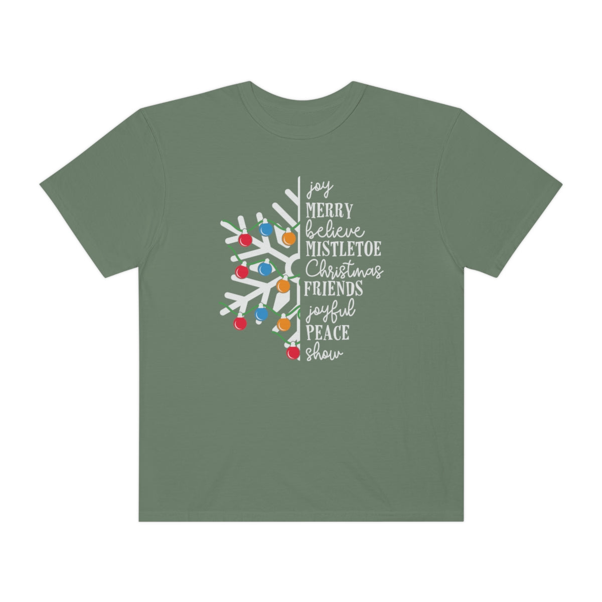 White Snowflake with Merry Christmas TeeShirt