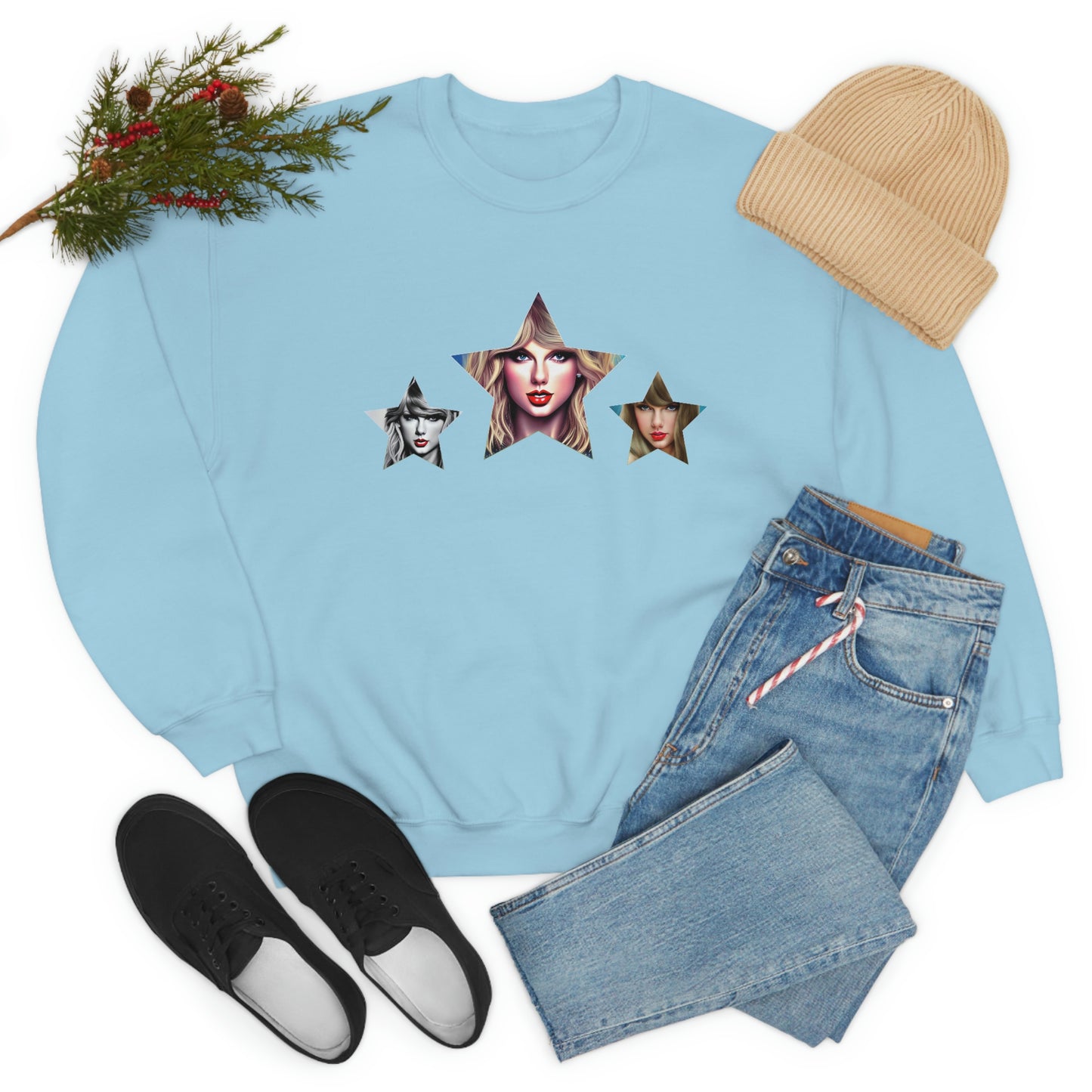 Stars Beautiful Taylor Swift T Swift Taylor Swift Merch Fan Swifty Gift Crewneck Sweatshirt