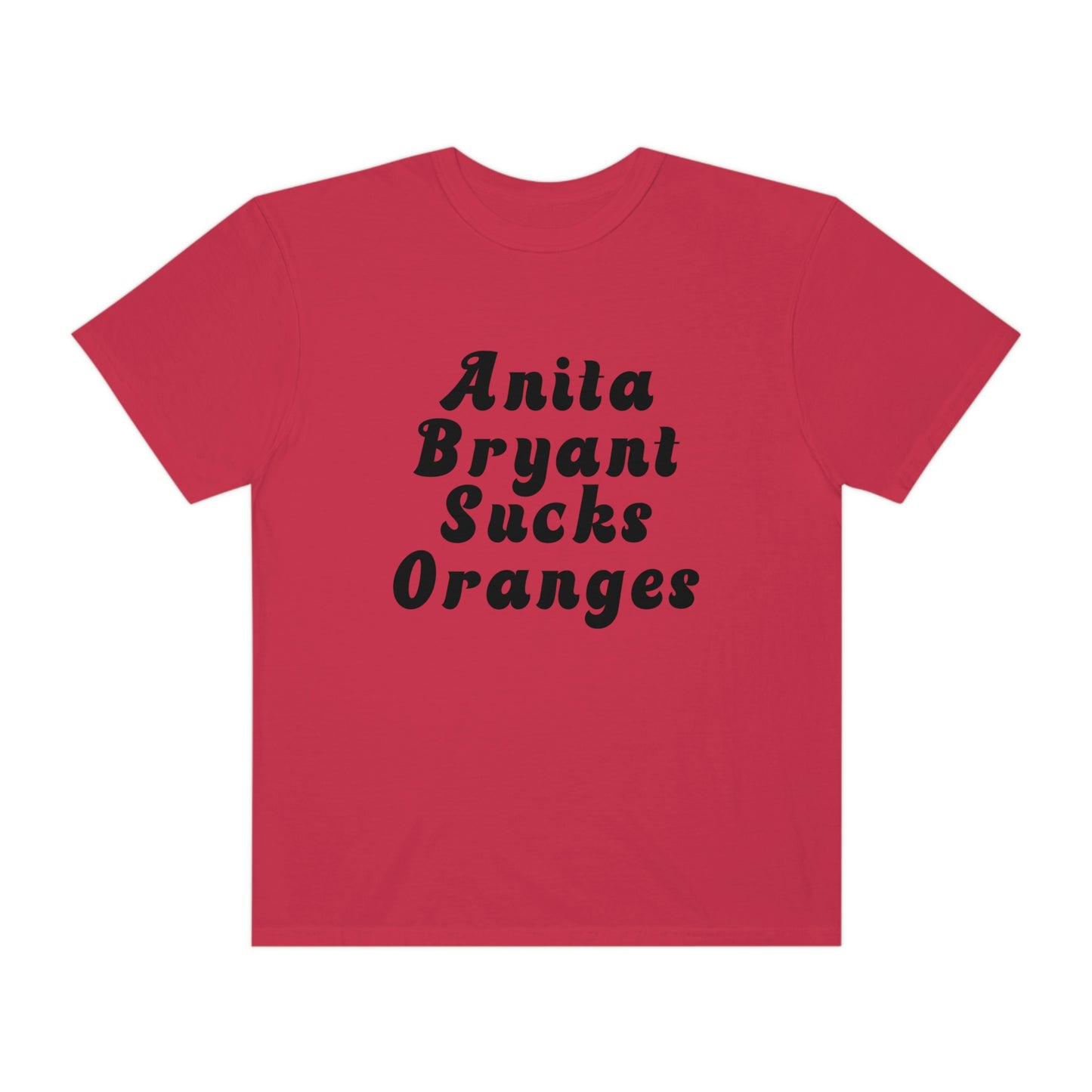 Anita Bryant Sucks Oranges Two Sided-Tshirt Gay Pride Gay Rights Tshirt Rainbow Flag