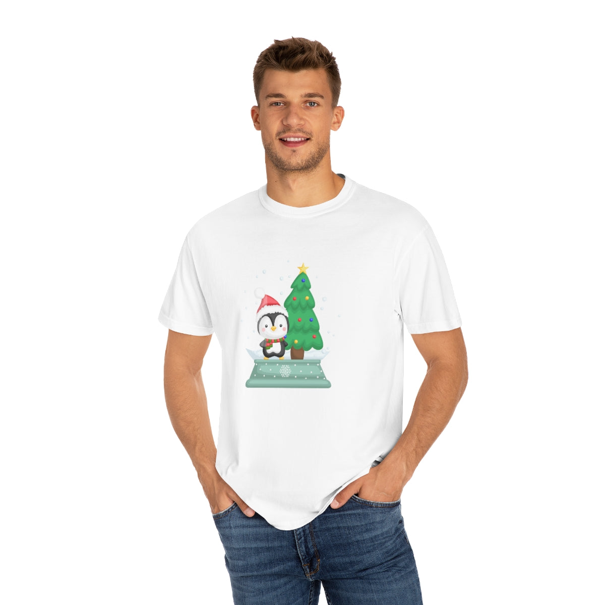 Cute Penguin Snowglobe Christmas Tshirt