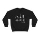 Namaste Skeleton Yoga Sweatshirt, Skeleton Yoga Namaste Sweater, Halloween Crewneck Sweatshirt, Halloween Sweater, Spooky Season, Fall Shirts on Unisex Heavy Blend™ Crewneck Sweatshirt