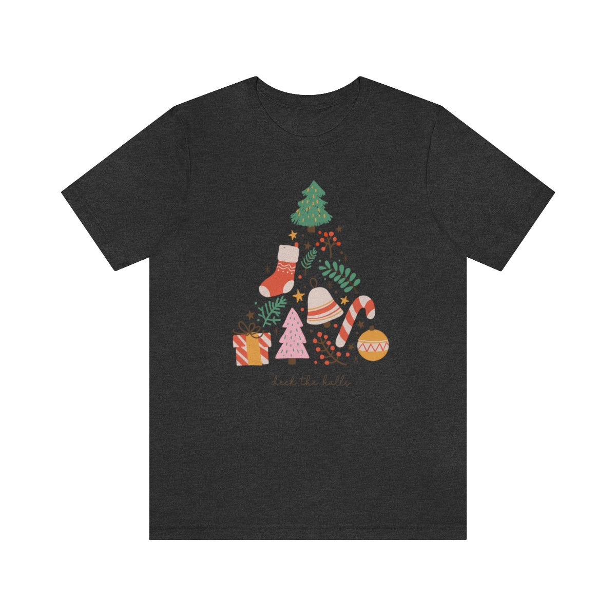 Deck the Halls Beautiful Christmas Tree Tshirt