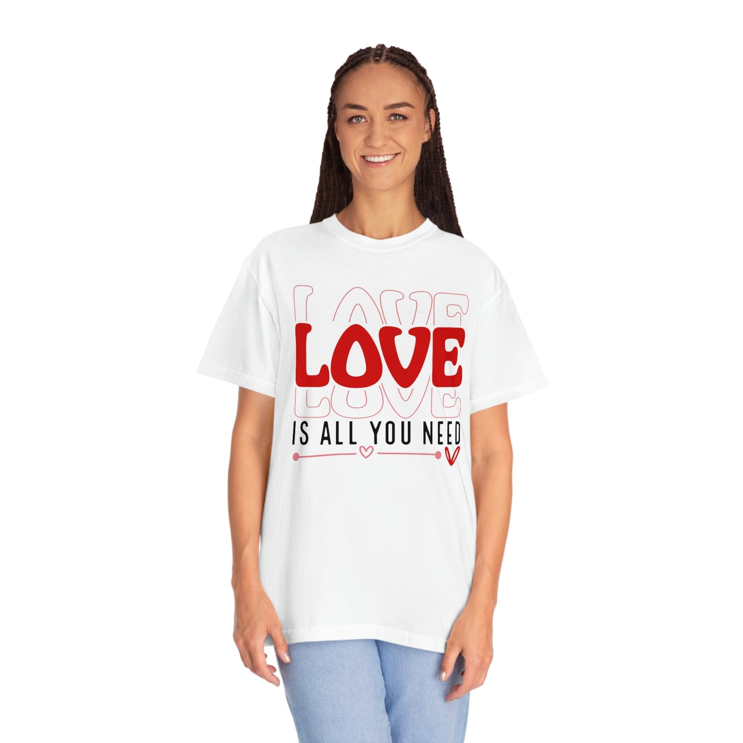 Red Heart Love is All You Need alentines Day Tshirt