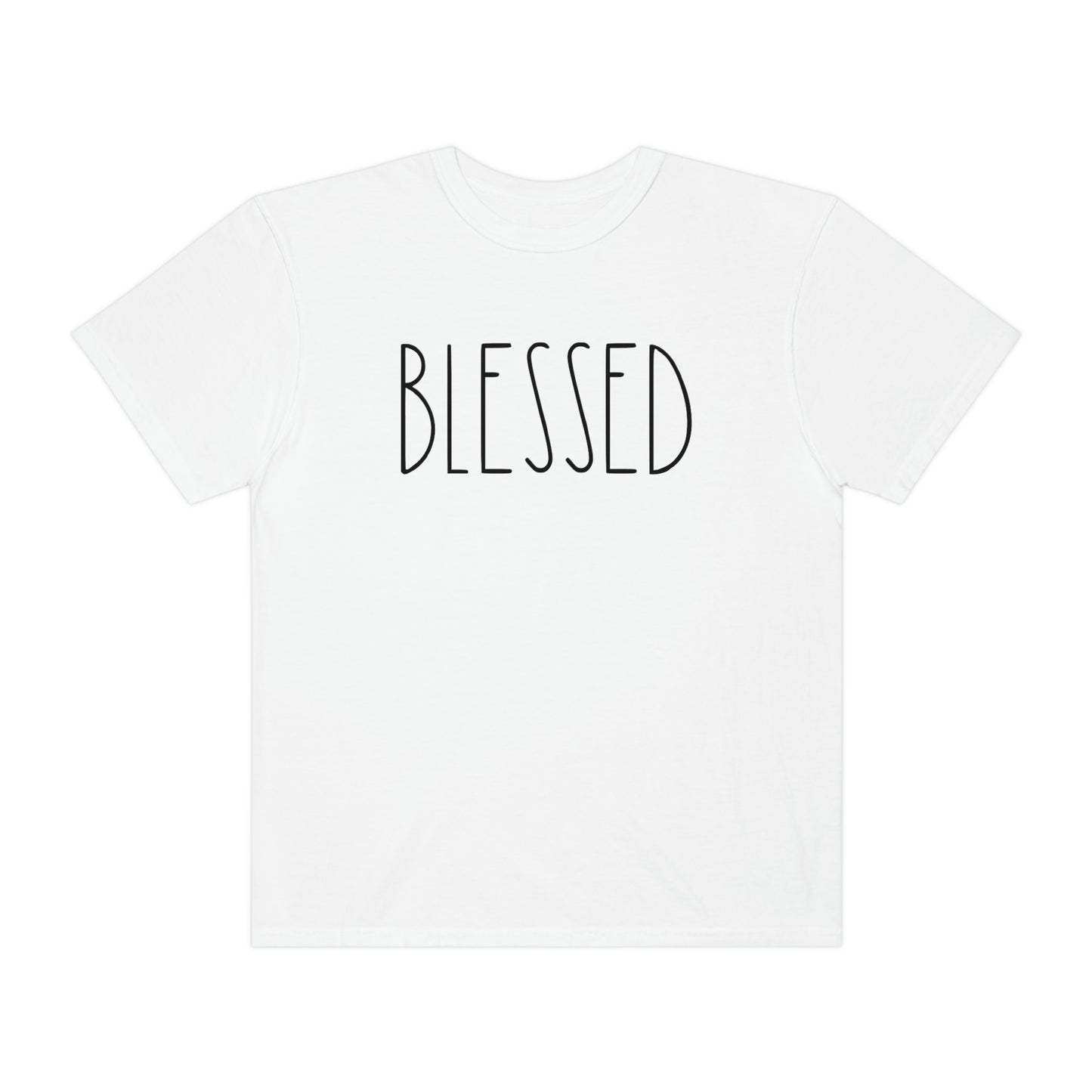 Blessed Simple Minimalist Font Tshirt