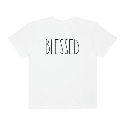 Blessed Simple Minimalist Font Tshirt