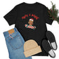 Merry & Bright Skating Gingerbread Christmas Tshirt