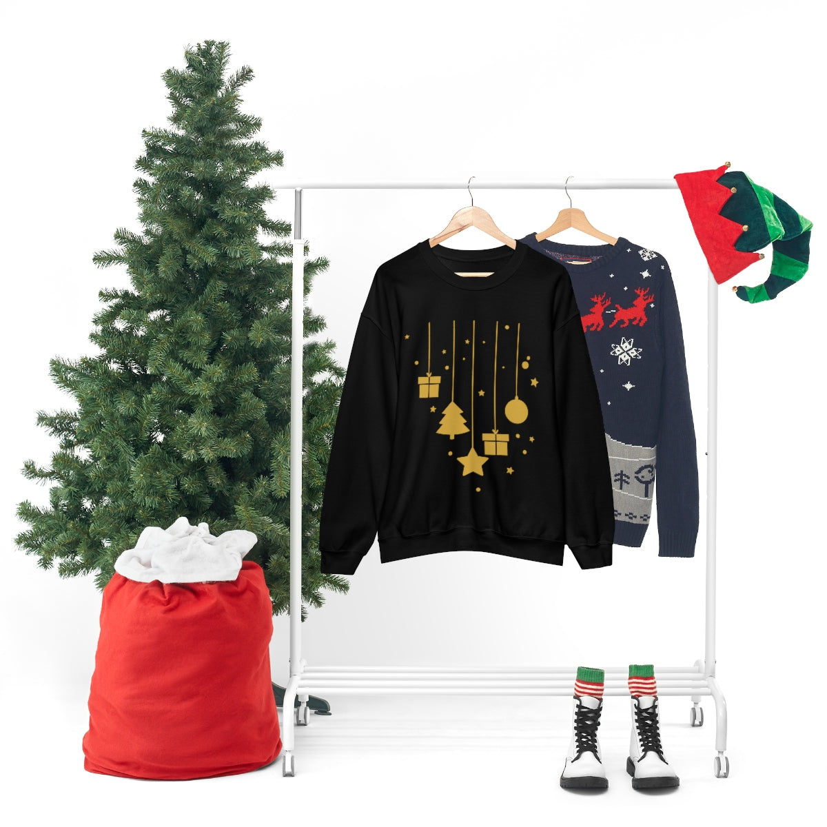 Cute Hanging Ornaments Christmas Sweatshirt