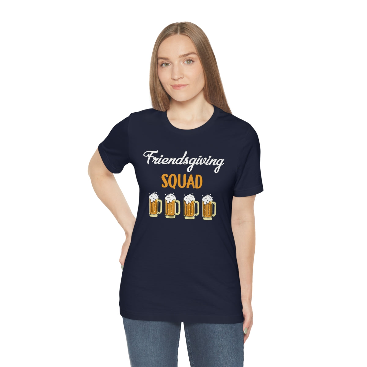 Friendsgiving Squad Beer Themed Thanksgiving Tshirt