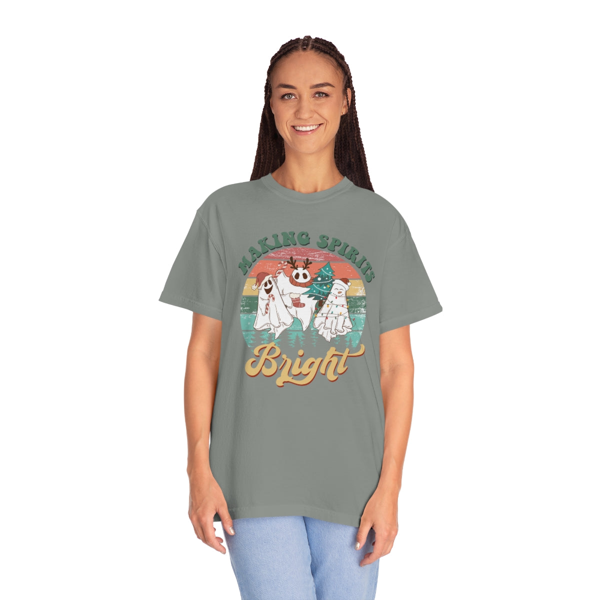 Making Spirits Bright Christmas Ghosts TeeShirt