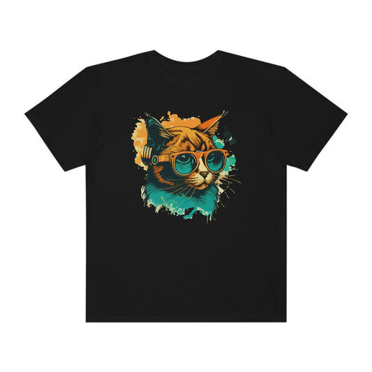 Cute Cat with Glasses Tshirt