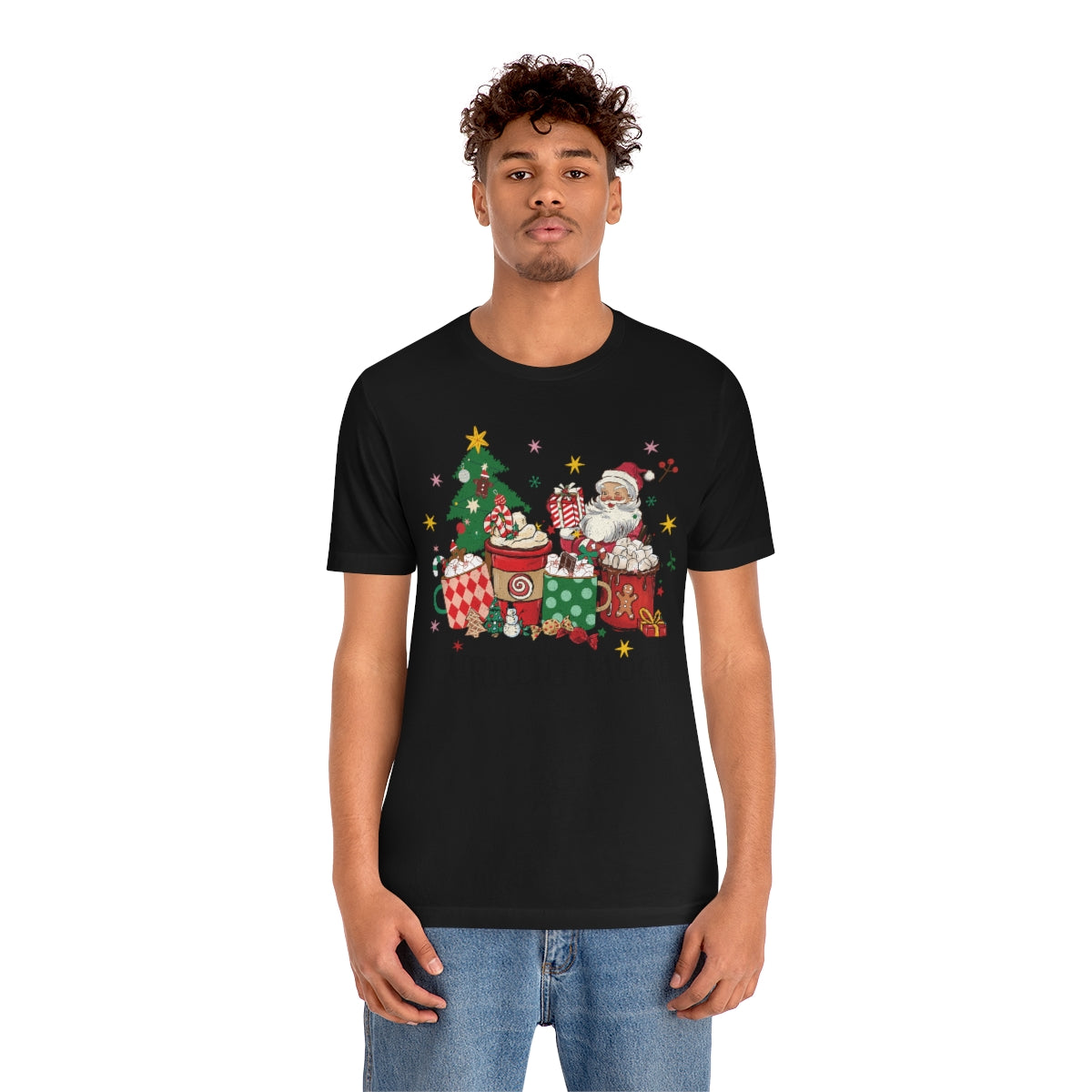 Current Mood Retro Christmas Santa Tshirt
