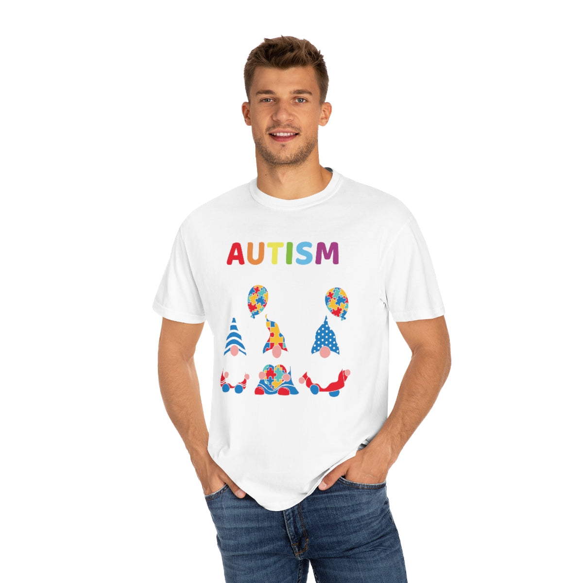 Cute Gnomes Autism Awareness Not a Disability Autism Themed Tshirt