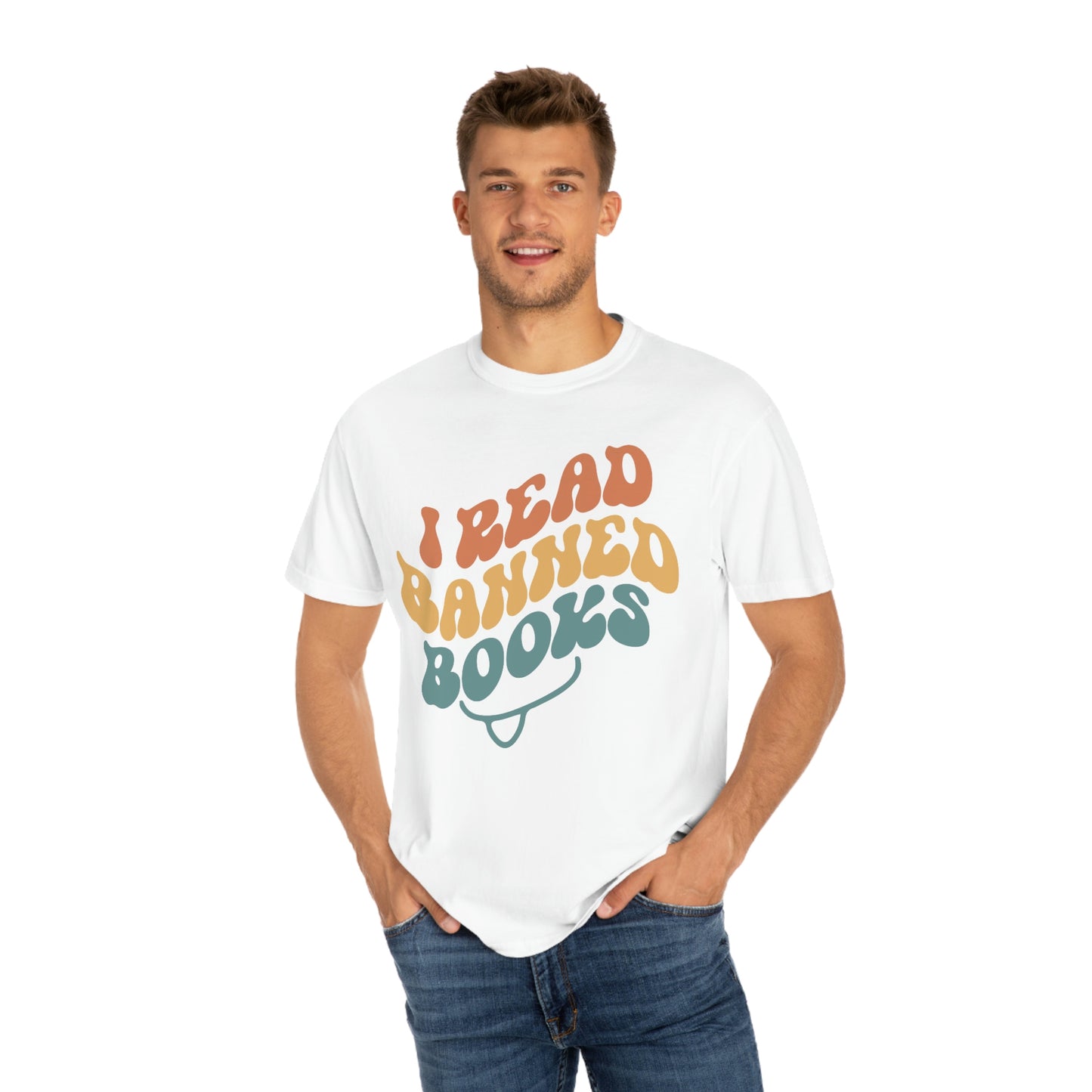 "I Read Banned Books" Retro Vintage Style Reading Tshirt