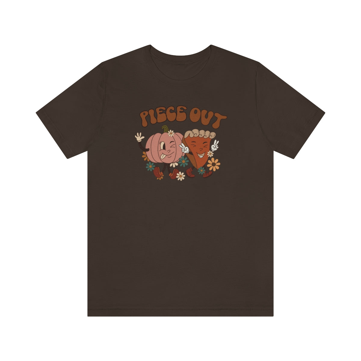 Piece Out Pie Inspired Thanksgiving Teeshirt on Unisex Jersey Short Sleeve Tee