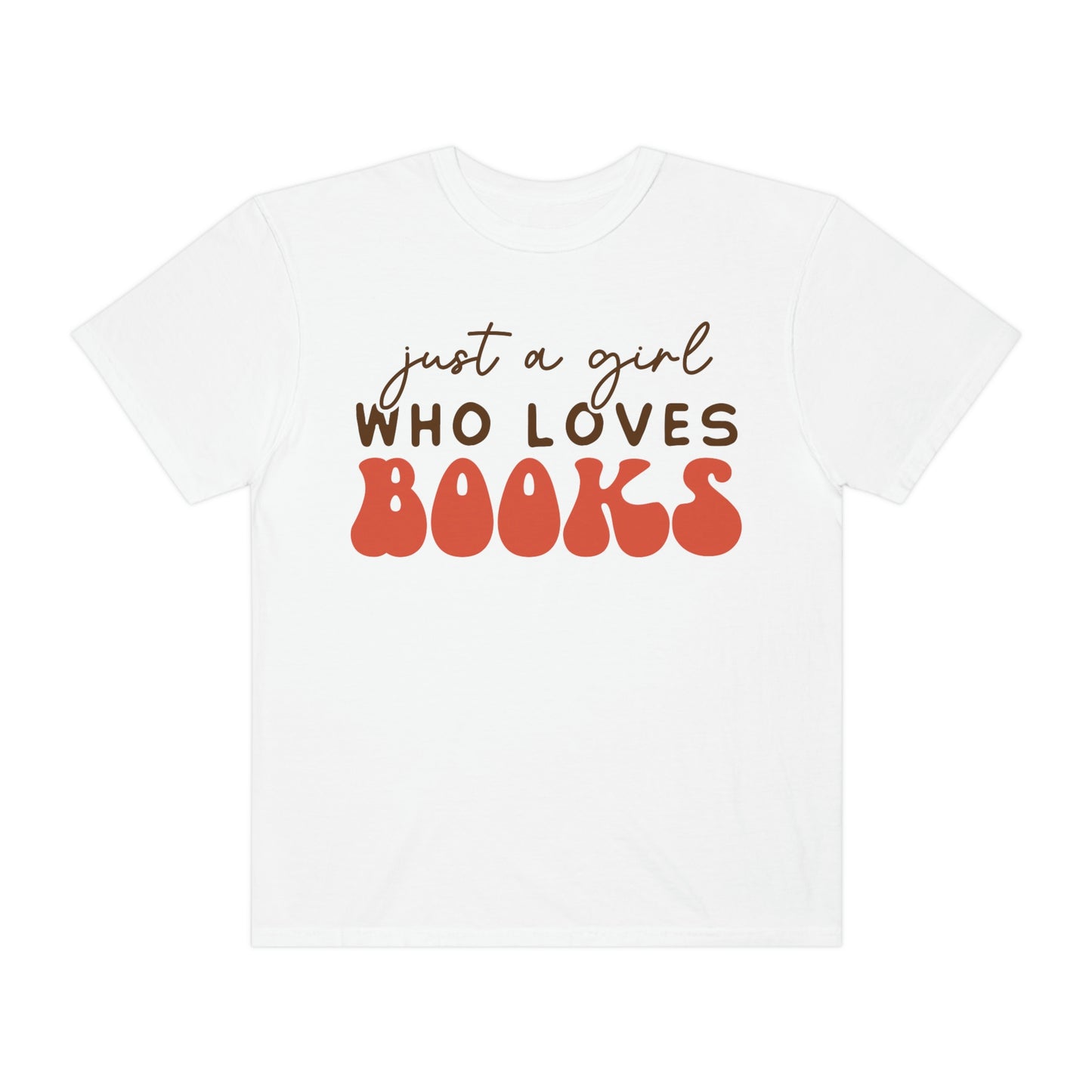 "Just a Girl That Loves Books" Retro Vintage Style Reading Books Tshirt