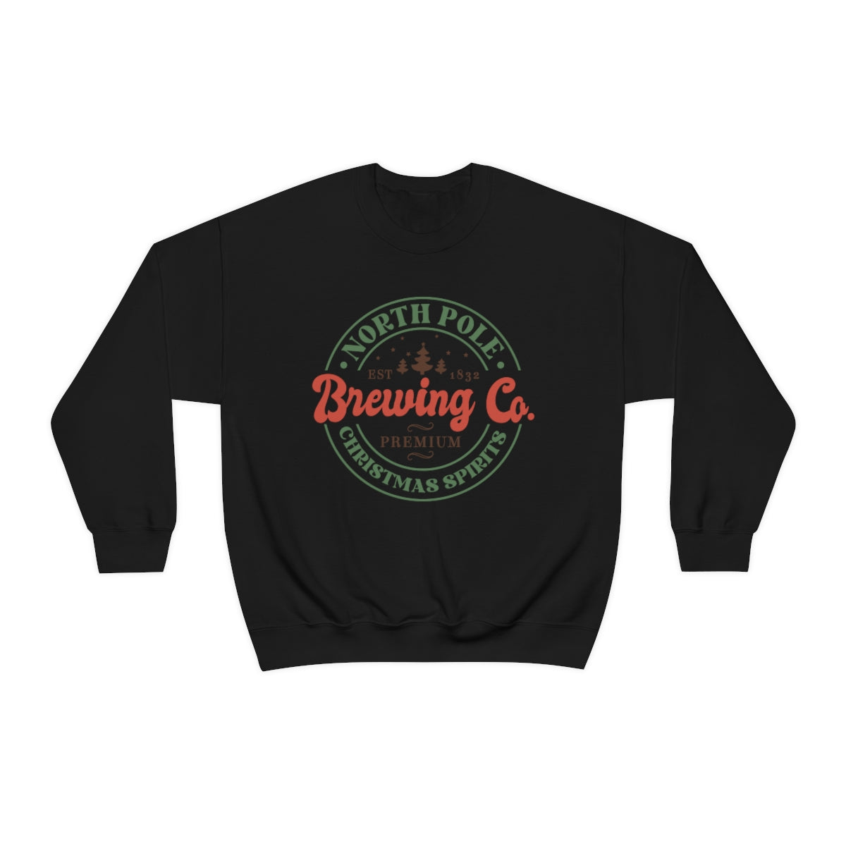 North Pole Brewing Company Christmas Spirits Retro Sweatshirt