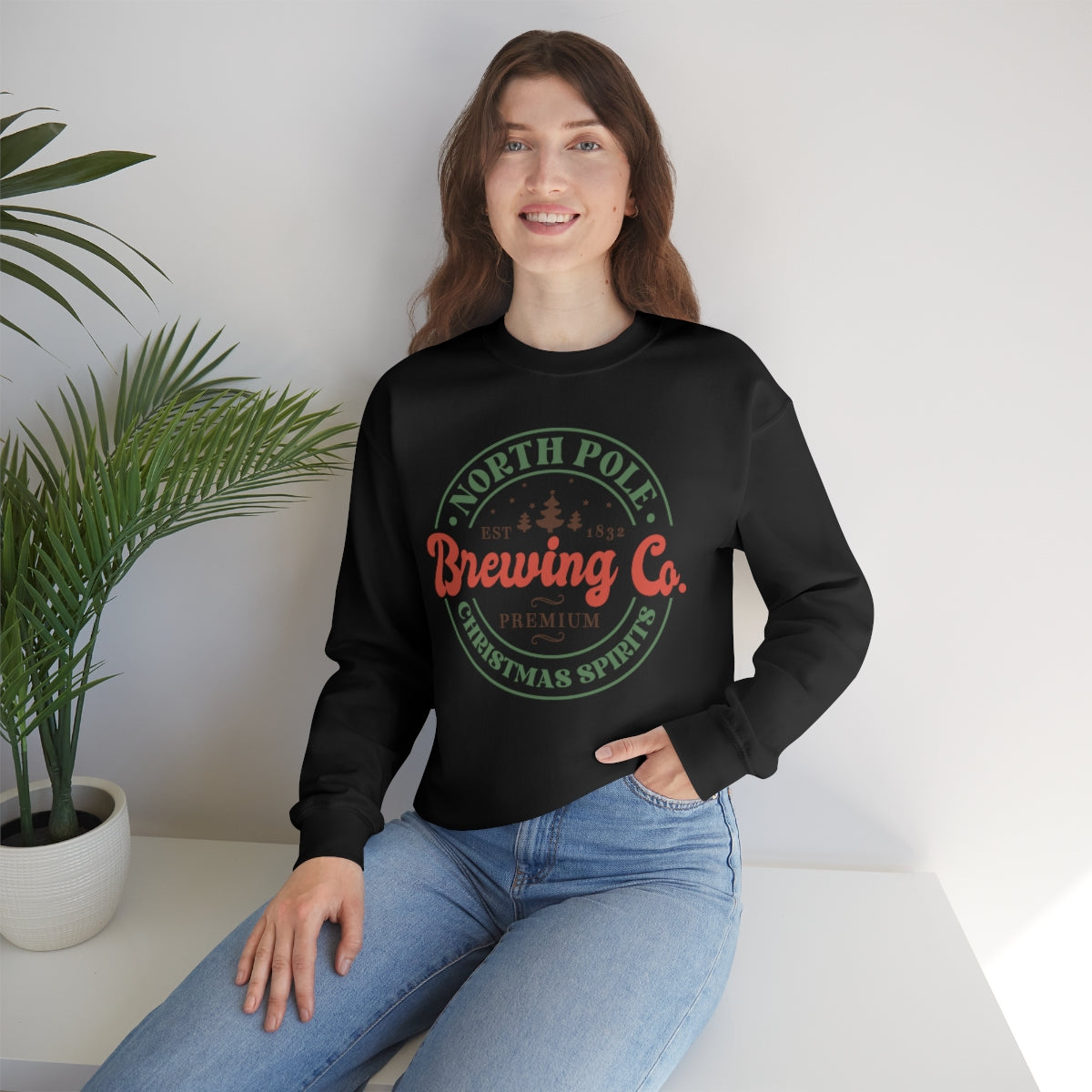 North Pole Brewing Company Christmas Spirits Retro Sweatshirt