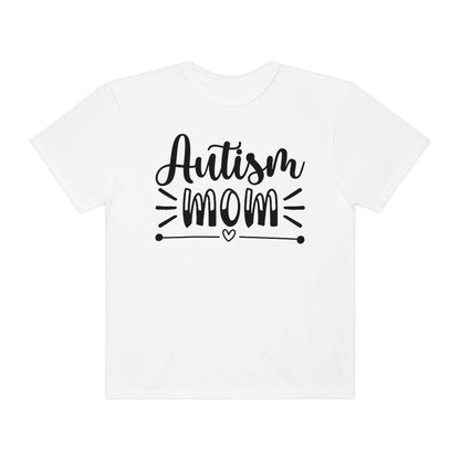 Proud Mom with Heart Autism Awareness Tshirt