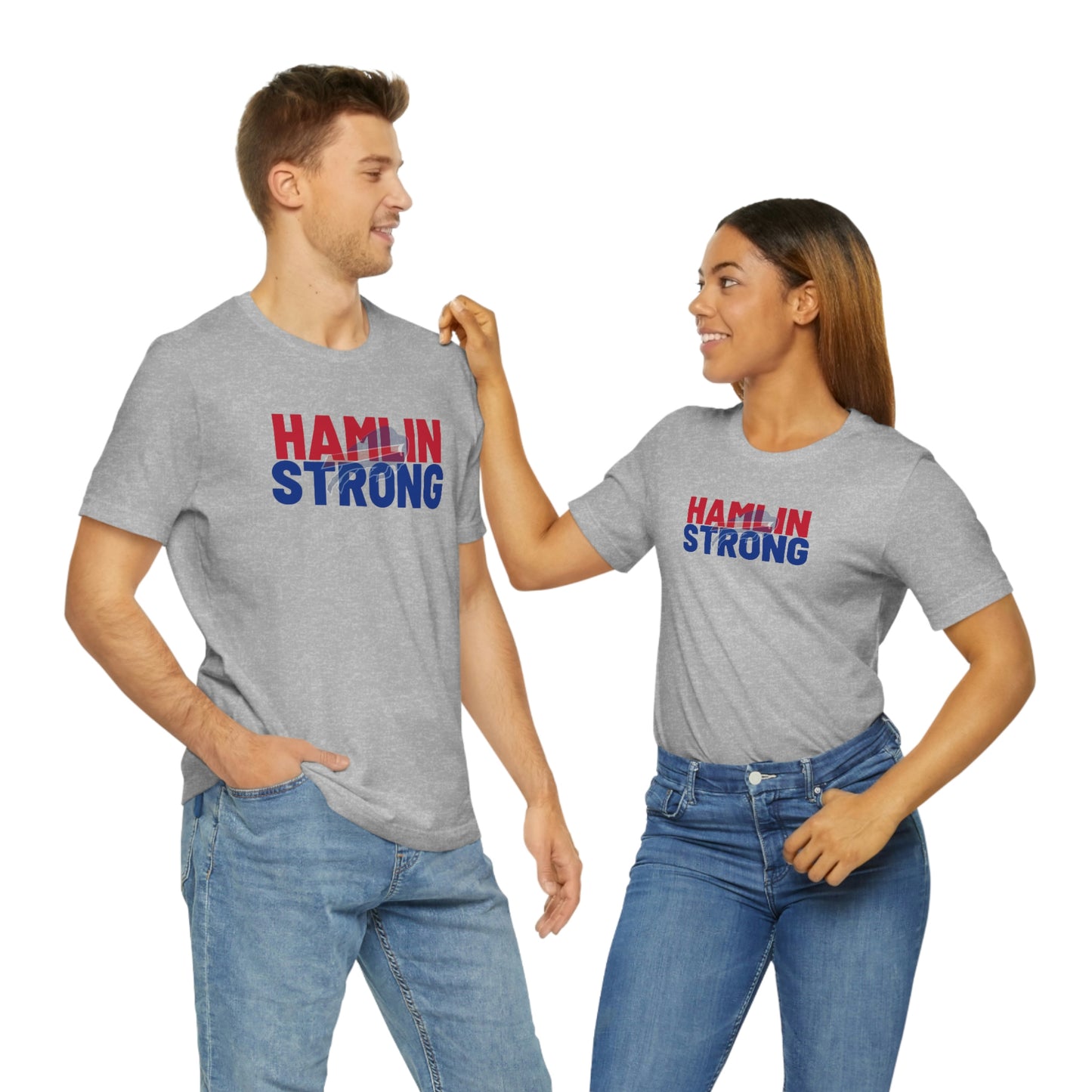 Hamlin Strong Damar Hamlin Buffalo Bills Logo #3 Unisex Jersey Short Sleeve Tee