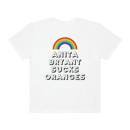 Anita Bryant Sucks Oranges Rainbow Gay Pride Gay Rights Tshirt