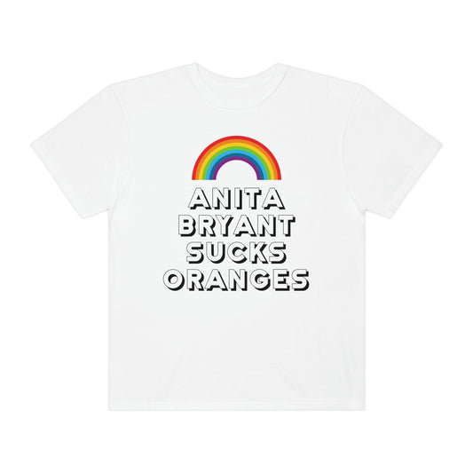 Anita Bryant Sucks Oranges Rainbow Gay Pride Gay Rights Tshirt