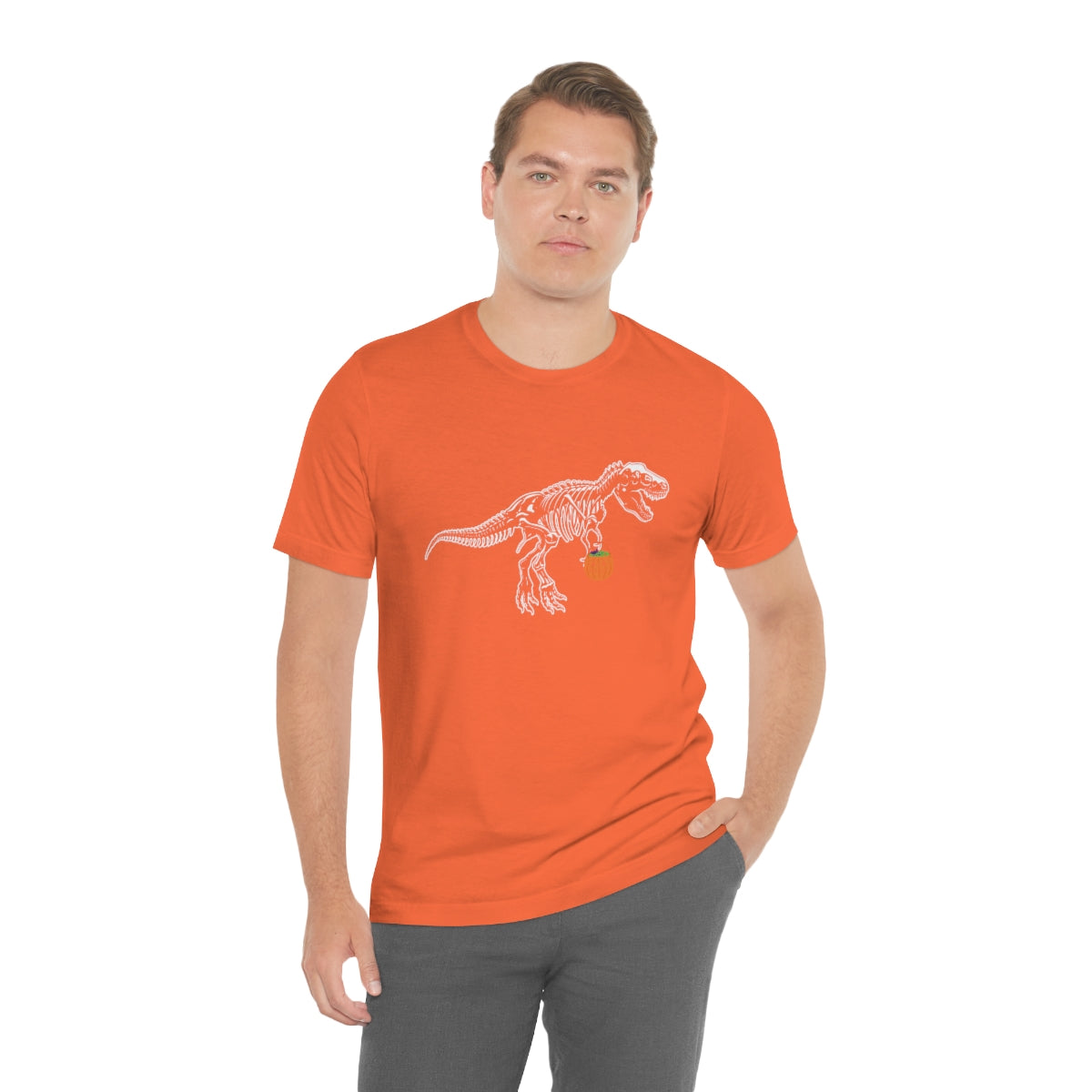 T-Rex and Pumpkin Halloween Trick or Treat T-Shirt