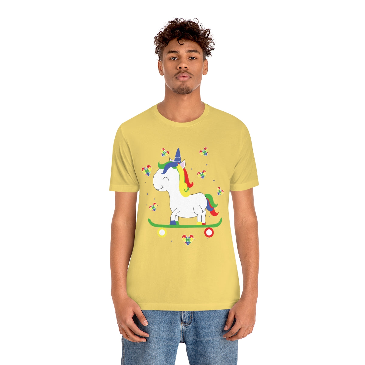 Cute Skateboarding Unicorn Autism Awareness Tshirt