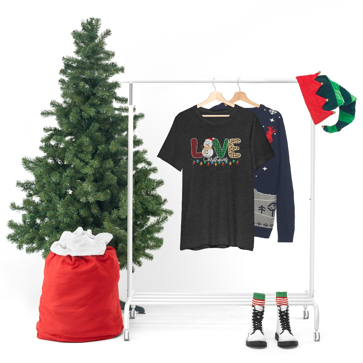 Cute Love Christmas Snowman Tshirt