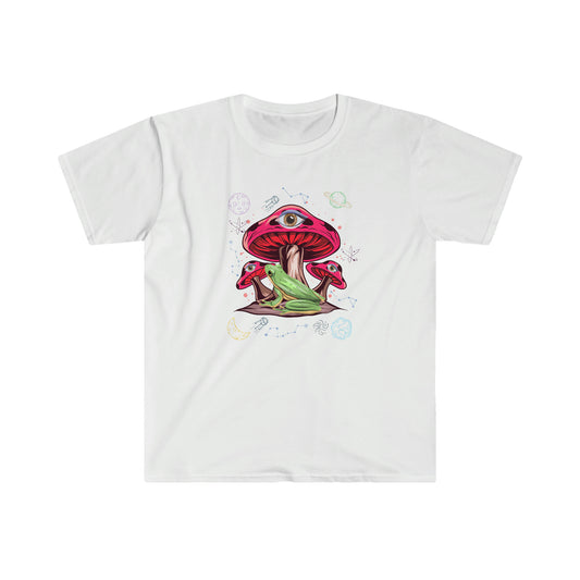 Trippy Psychedelic Frog Universe Constellations T-Shirt