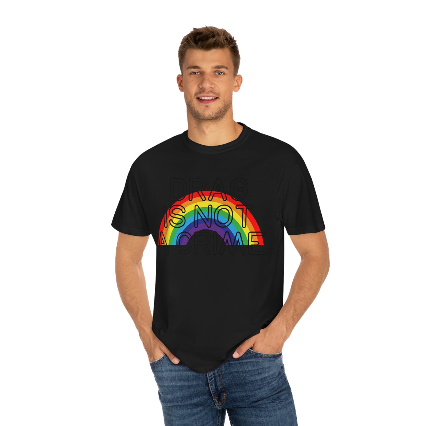 Rainbow Drag Is Not A Crime LGBT Pride Drag Queen Rights Tshirt