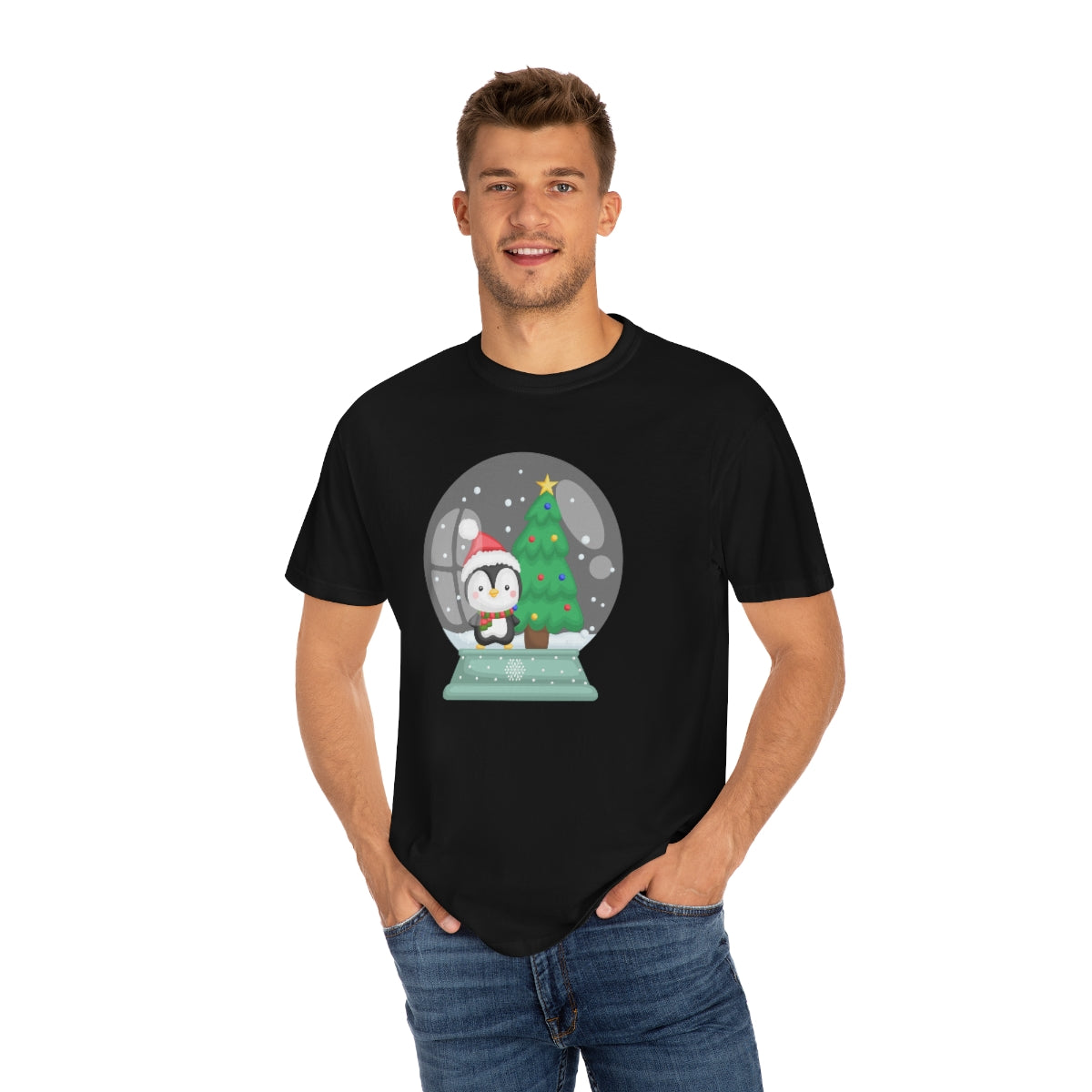 Cute Penguin Snowglobe Christmas Tshirt