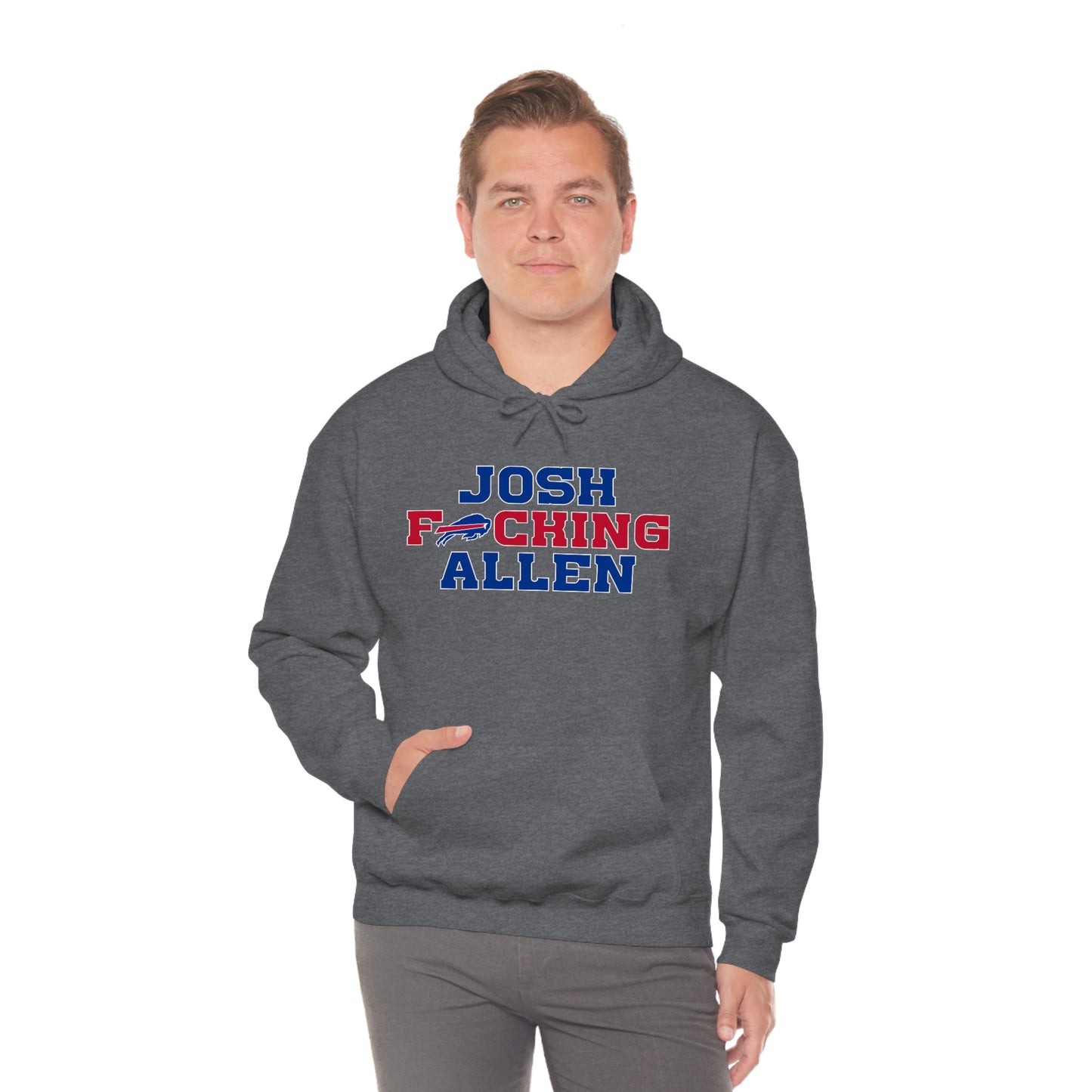 Josh Freaking Allen Bills Mafia #17 Buffalo Bills Football Hooded Sweatshirt