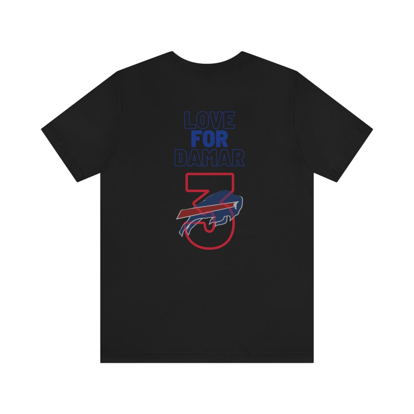 Love for Damar Buffalo Bills Logo #3 Damar Hamlin Supporter Unisex Jersey Short Sleeve Tee