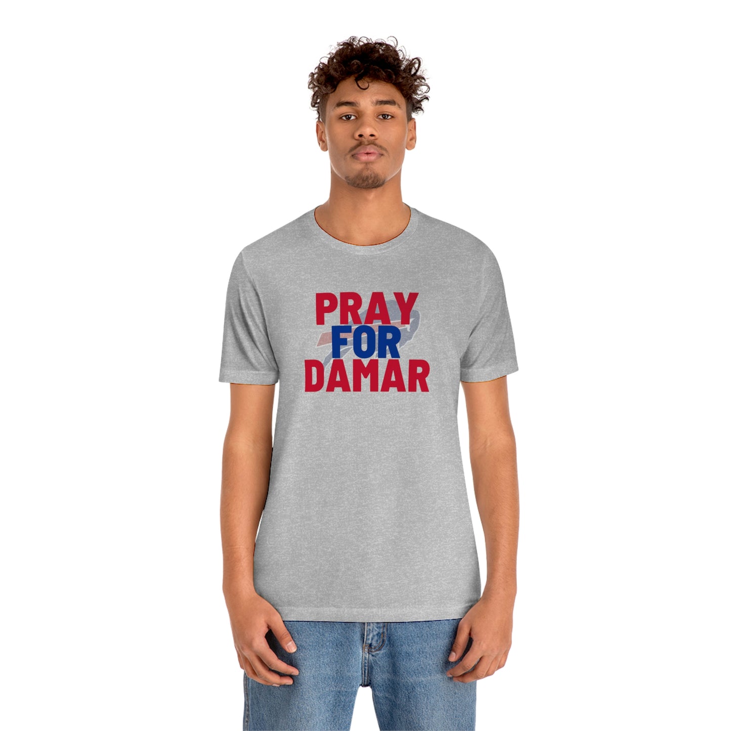 Pray for Damar Buffalo Bills Logo #3 Damar Hamlin Supporter Unisex Jersey Short Sleeve Tee